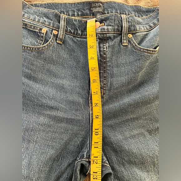 J. Crew Full Length Wide Leg Jeans Size 30 - Picture 6 of 16